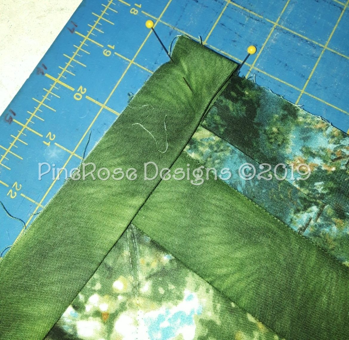 Twirling Ribbons- pieced binding – PineRoseDesigns